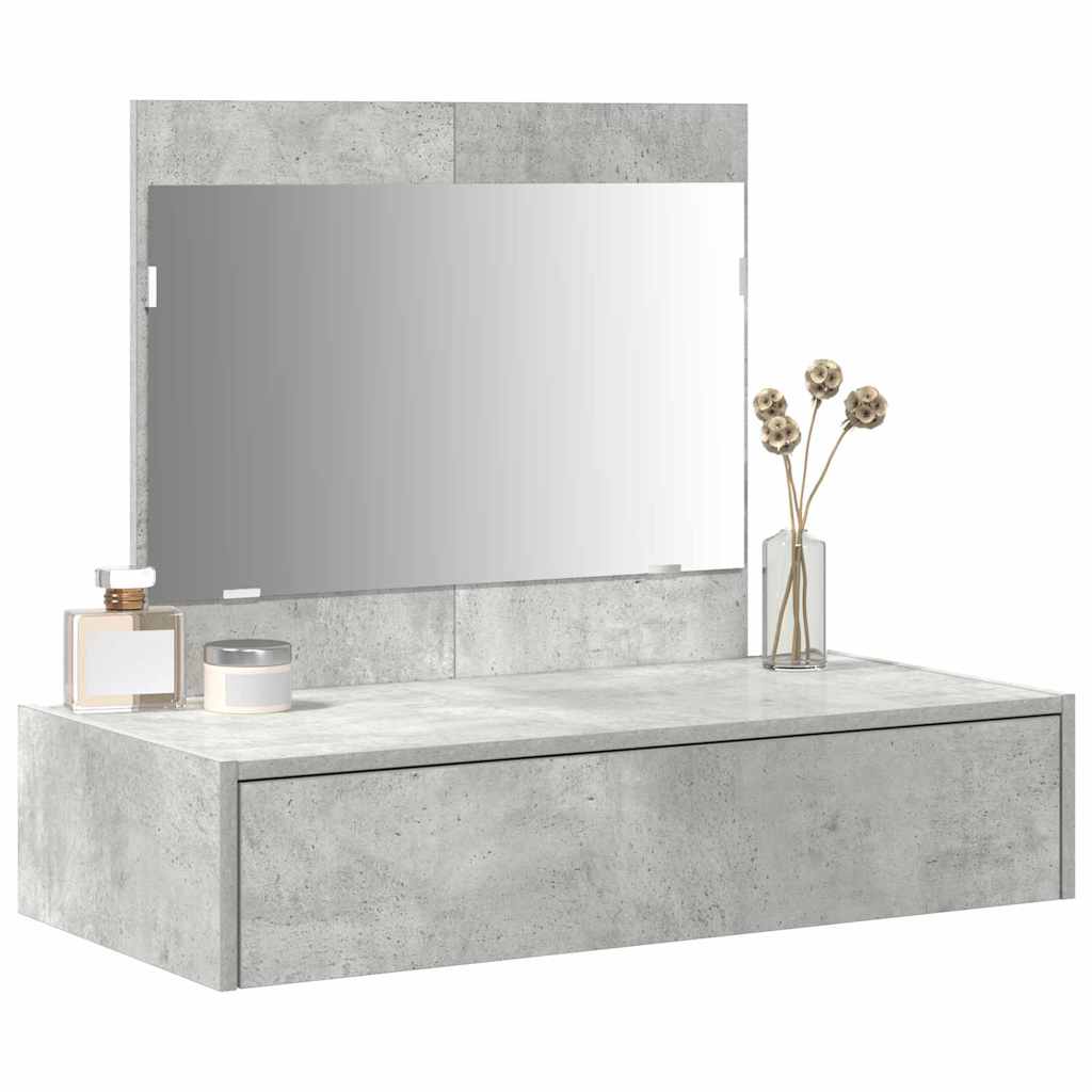 vidaXL Dressing Table Grey 83 x 40 x 70 cm Engineered Wood