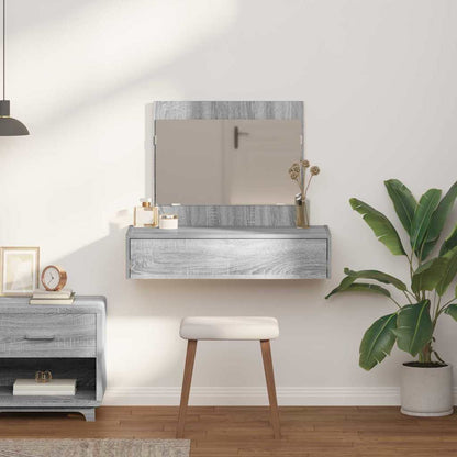 vidaXL Dressing Table with Drawer Grey 83 x 40 x 70 cm Engineered Wood