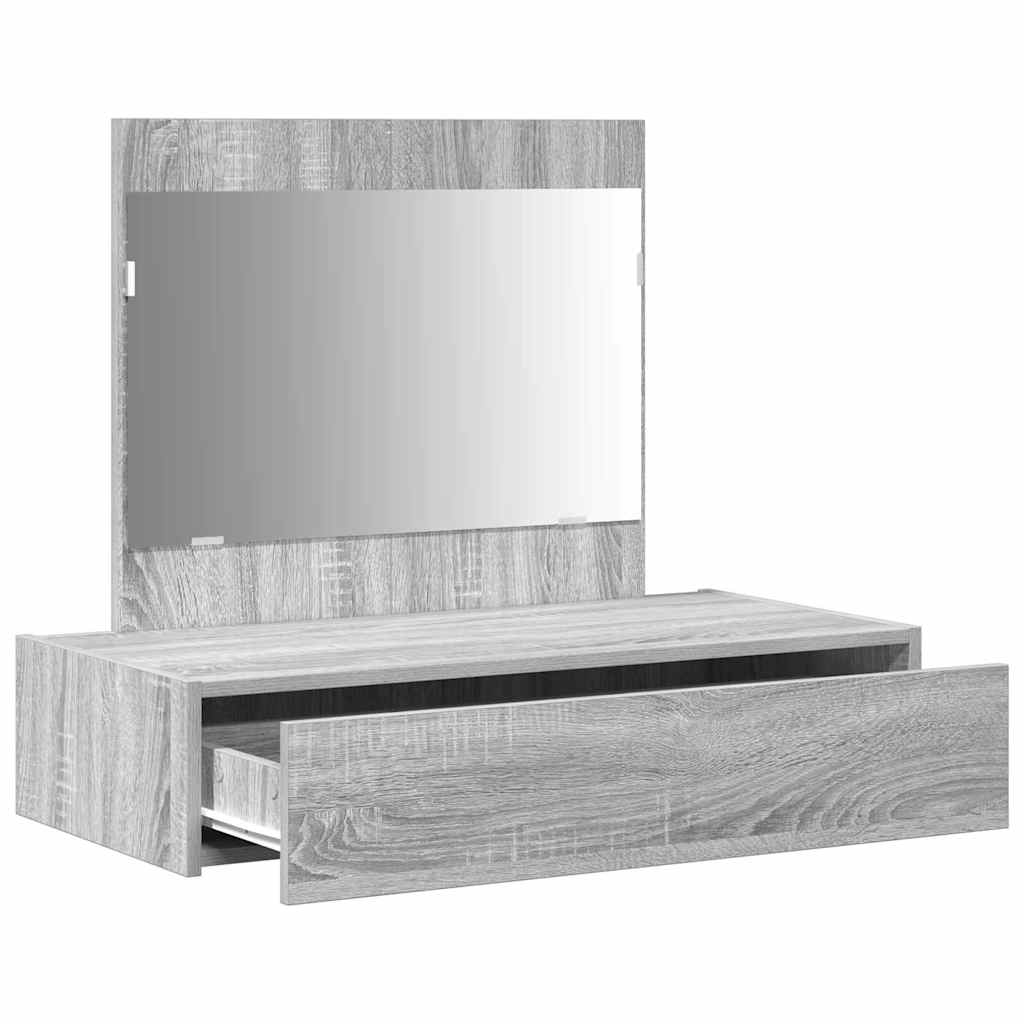 vidaXL Dressing Table with Drawer Grey 83 x 40 x 70 cm Engineered Wood