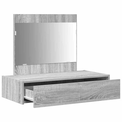 vidaXL Dressing Table with Drawer Grey 83 x 40 x 70 cm Engineered Wood