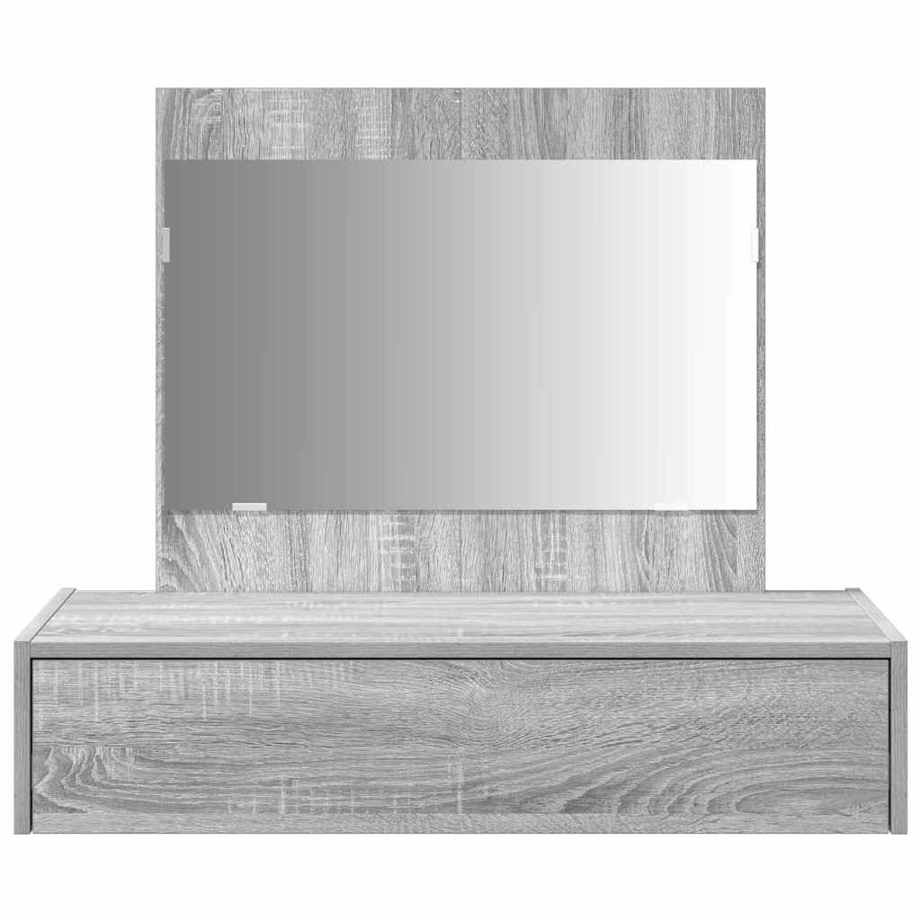 vidaXL Dressing Table with Drawer Grey 83 x 40 x 70 cm Engineered Wood