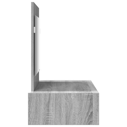 vidaXL Dressing Table with Drawer Grey 83 x 40 x 70 cm Engineered Wood