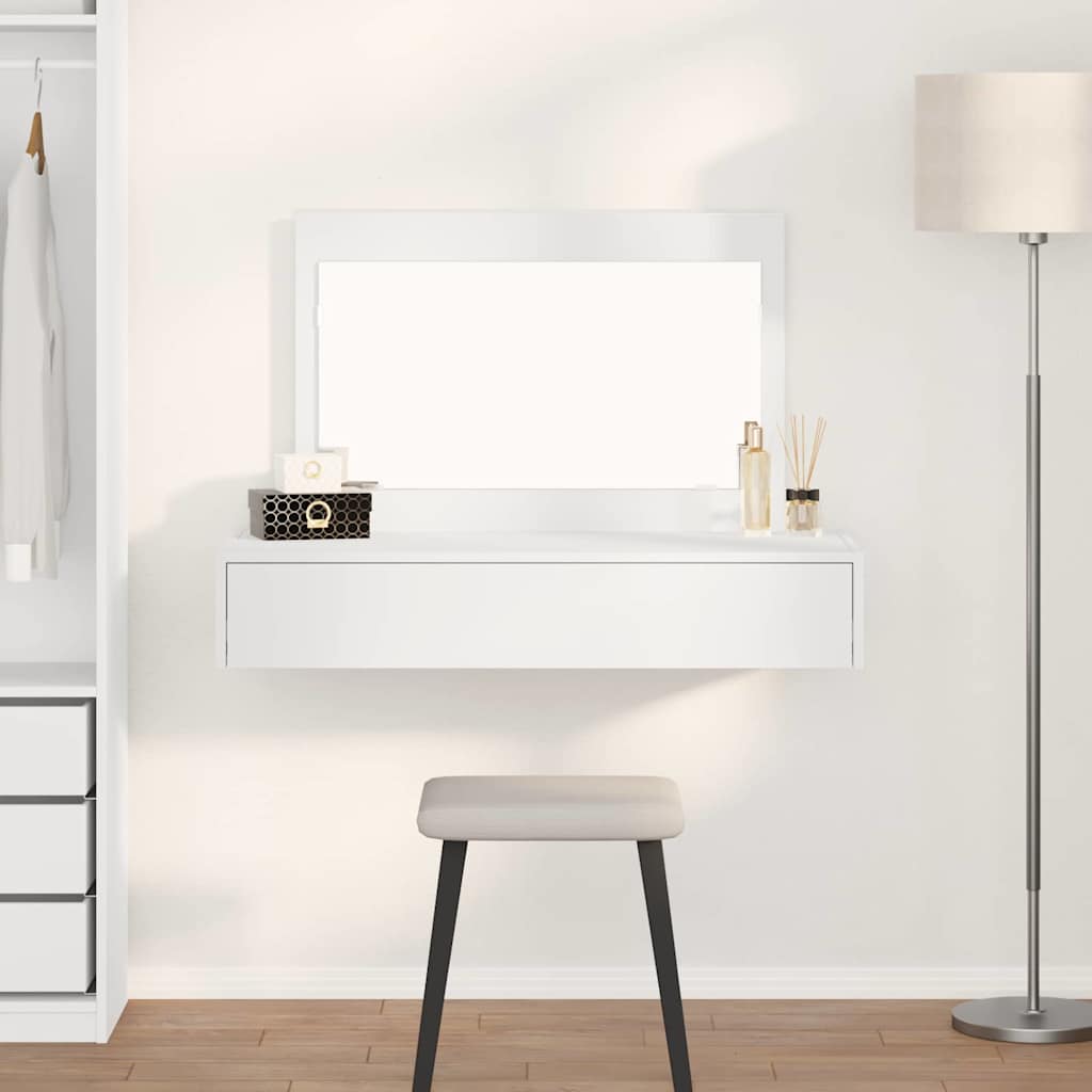 vidaXL Dressing Table White 100 x 40 x 70 cm Engineered Wood