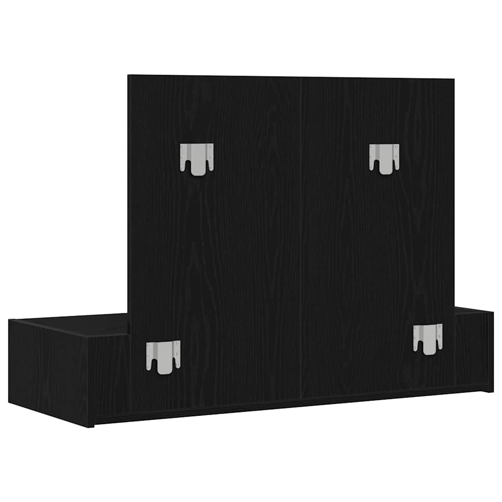 vidaXL Dressing Table Black 100 x 40 x 70 cm Engineered Wood