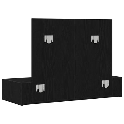 vidaXL Dressing Table Black 100 x 40 x 70 cm Engineered Wood