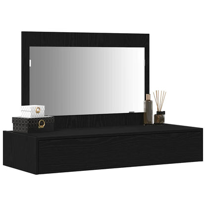vidaXL Dressing Table Black 100 x 40 x 70 cm Engineered Wood
