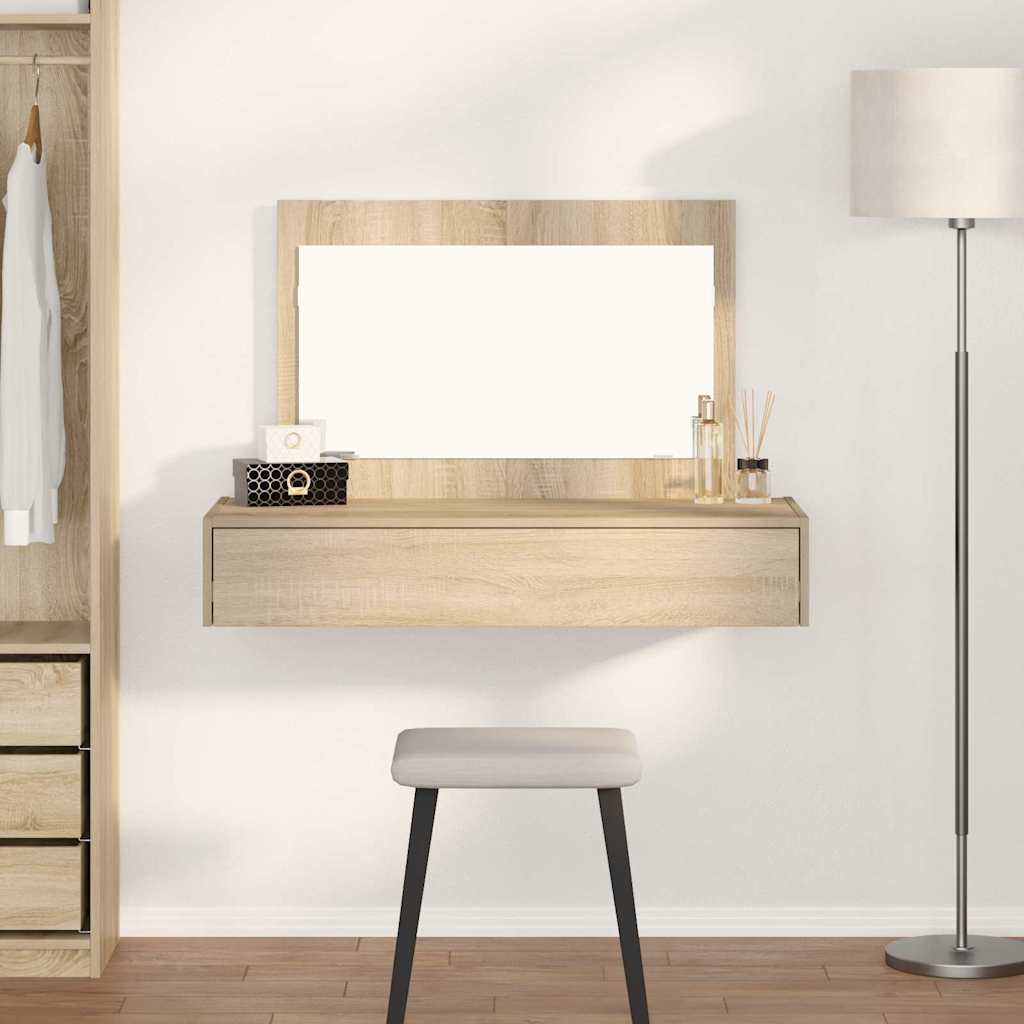 vidaXL Dressing Table Brown 100 x 40 x 70 cm Engineered Wood