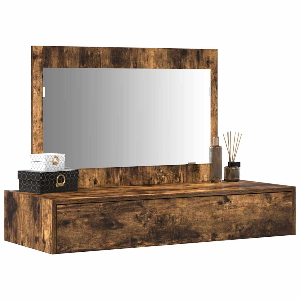vidaXL Dressing Table Brown 100 x 40 x 70 cm Engineered Wood