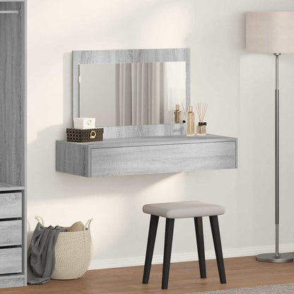 vidaXL Dressing Table Grey 100 x 40 x 70 cm Engineered Wood