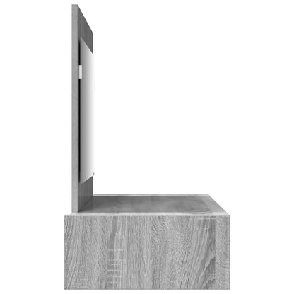 vidaXL Dressing Table Grey 100 x 40 x 70 cm Engineered Wood