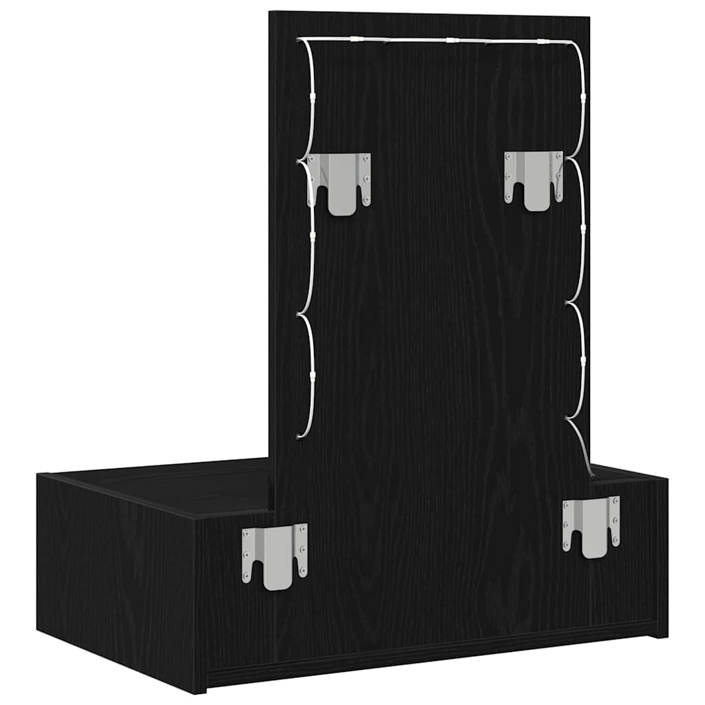 vidaXL Dressing Table Black 60 x 40 x 70 cm Engineered Wood