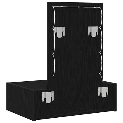 vidaXL Dressing Table Black 60 x 40 x 70 cm Engineered Wood