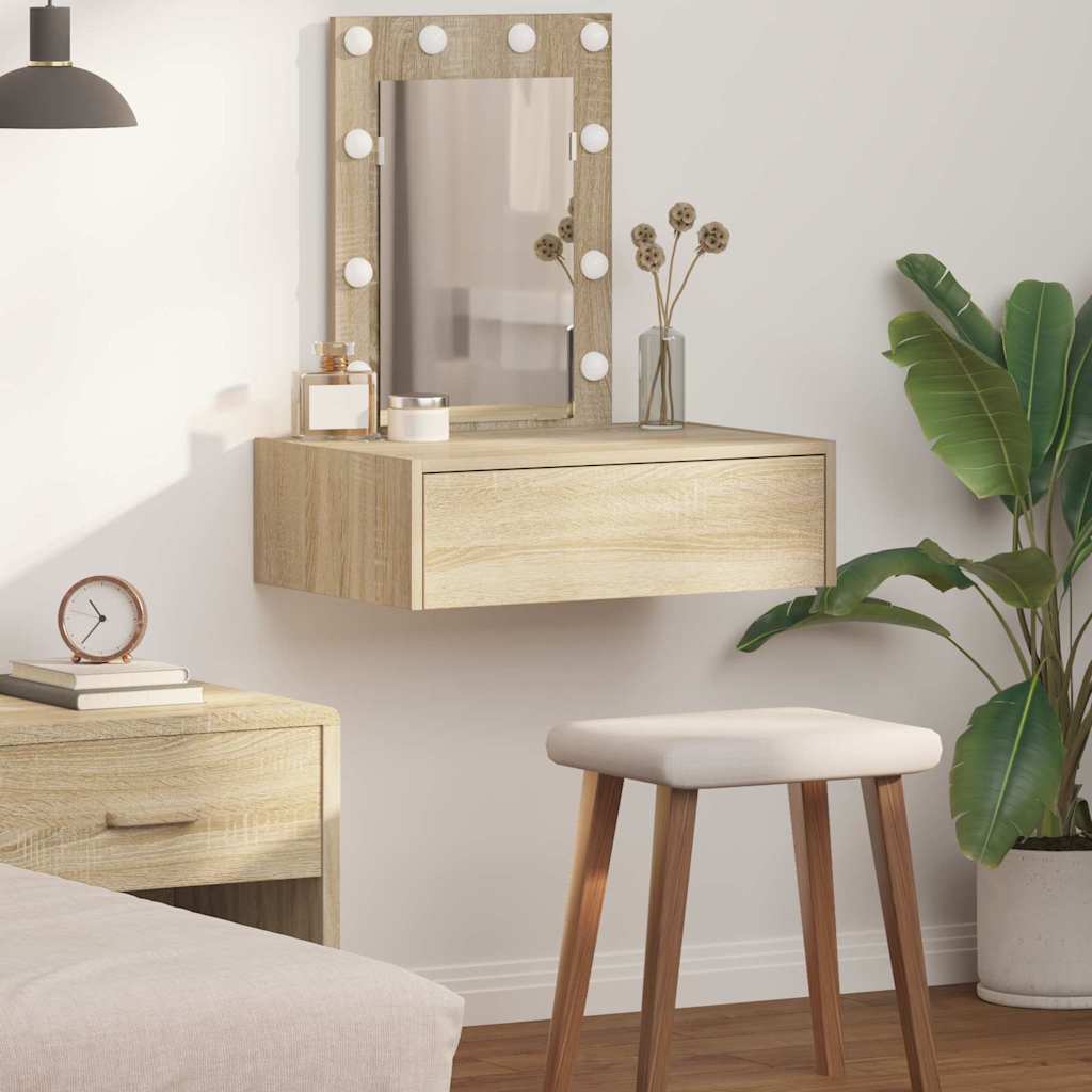 vidaXL Dressing Table Brown 60 x 40 x 70 cm Engineered Wood