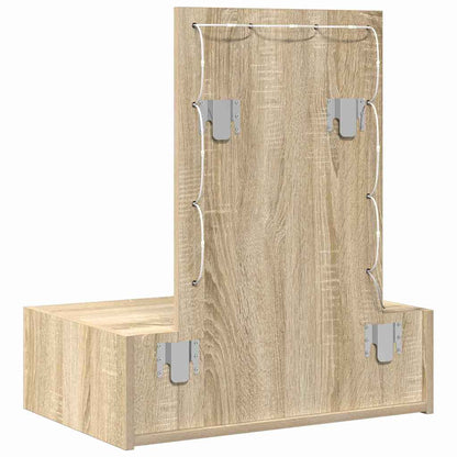 vidaXL Dressing Table Brown 60 x 40 x 70 cm Engineered Wood