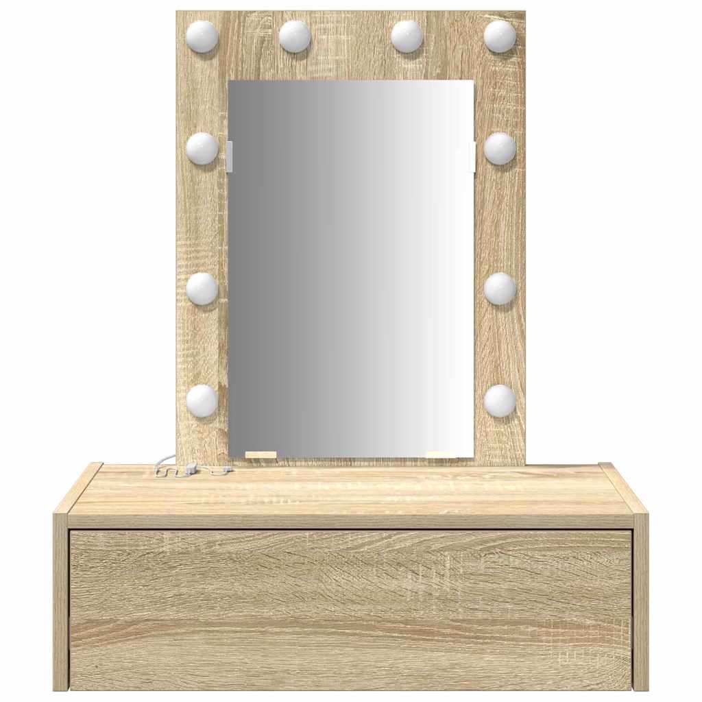 vidaXL Dressing Table Brown 60 x 40 x 70 cm Engineered Wood
