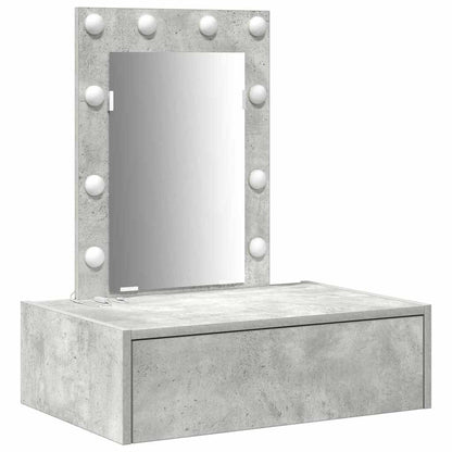 vidaXL Dressing Table Grey 60 x 40 x 70 cm Engineered Wood