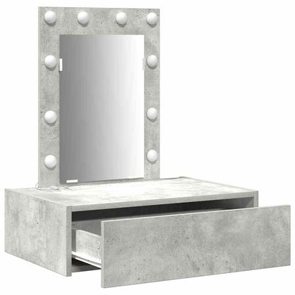 vidaXL Dressing Table Grey 60 x 40 x 70 cm Engineered Wood