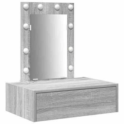 vidaXL Dressing Table Grey 60 x 40 x 70 cm Engineered Wood