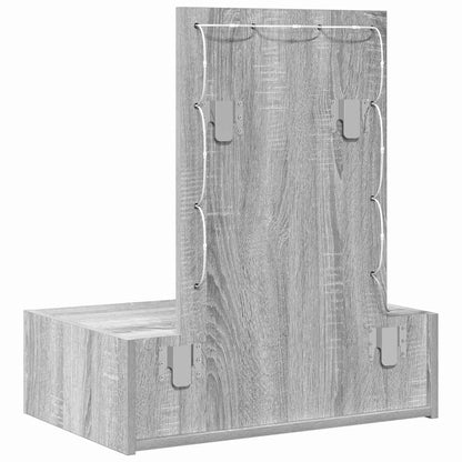 vidaXL Dressing Table Grey 60 x 40 x 70 cm Engineered Wood