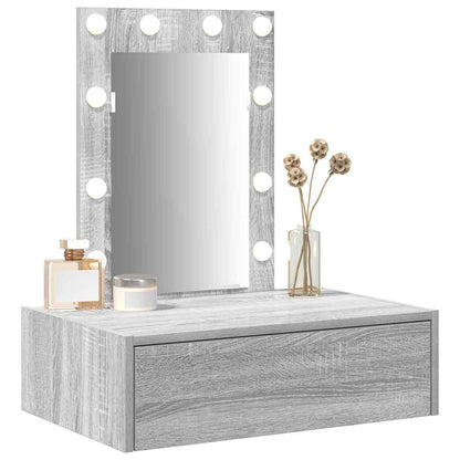 vidaXL Dressing Table Grey 60 x 40 x 70 cm Engineered Wood