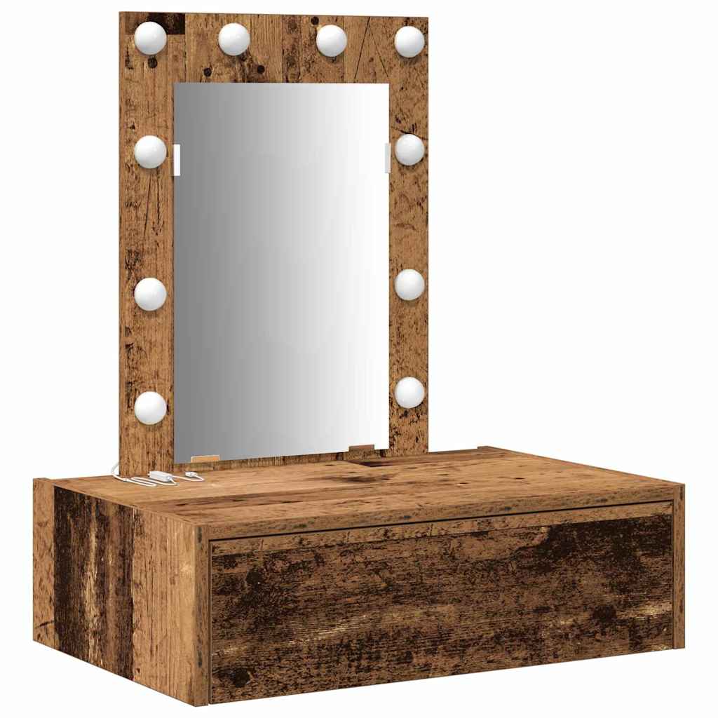 vidaXL Dressing Table Brown 60 x 40 x 70 cm Engineered Wood