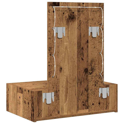 vidaXL Dressing Table Brown 60 x 40 x 70 cm Engineered Wood