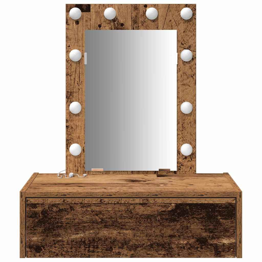 vidaXL Dressing Table Brown 60 x 40 x 70 cm Engineered Wood