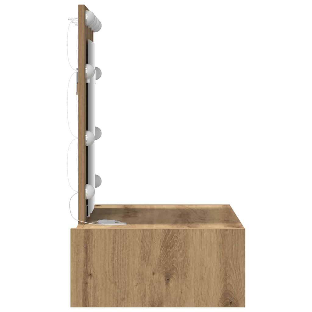 vidaXL Dressing Table Brown 60 x 40 x 70 cm Engineered Wood
