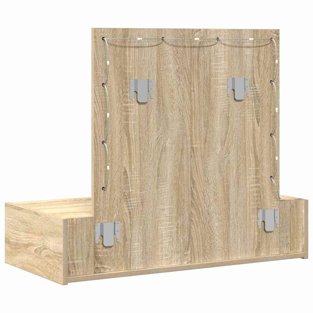 vidaXL Dressing Table Brown 83 x 40 x 70 cm Engineered Wood