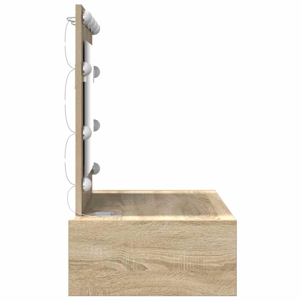 vidaXL Dressing Table Brown 83 x 40 x 70 cm Engineered Wood
