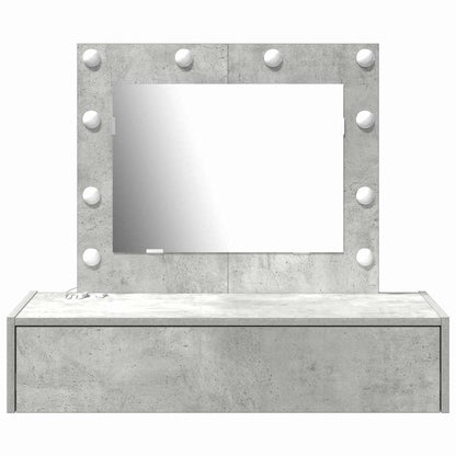vidaXL Dressing Table Grey 83 x 40 x 70 cm Engineered Wood
