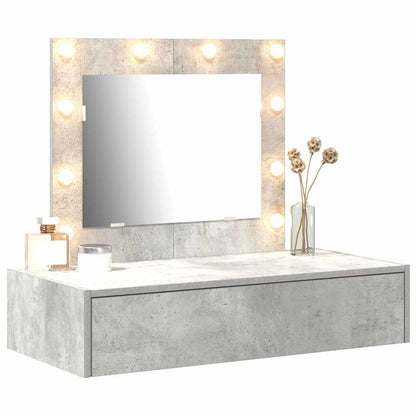 vidaXL Dressing Table Grey 83 x 40 x 70 cm Engineered Wood