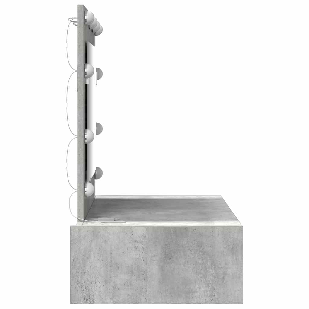 vidaXL Dressing Table Grey 83 x 40 x 70 cm Engineered Wood