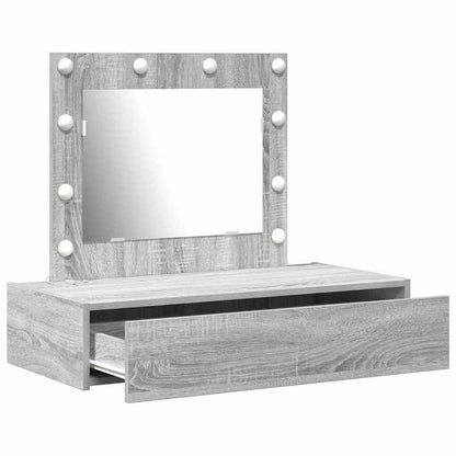 vidaXL Dressing Table Grey 83 x 40 x 70 cm Engineered Wood