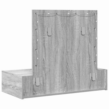 vidaXL Dressing Table Grey 83 x 40 x 70 cm Engineered Wood