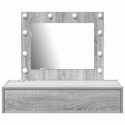 vidaXL Dressing Table Grey 83 x 40 x 70 cm Engineered Wood