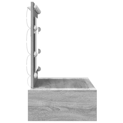 vidaXL Dressing Table Grey 83 x 40 x 70 cm Engineered Wood