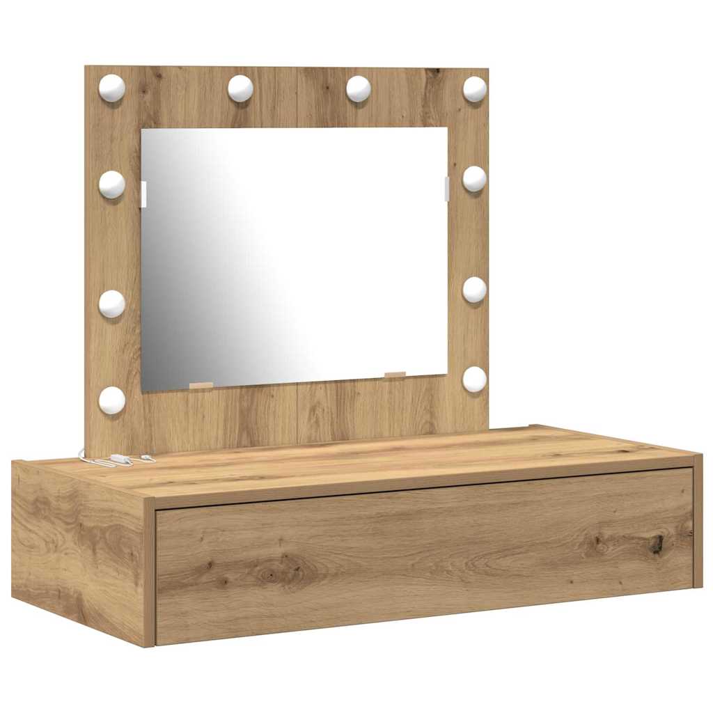 vidaXL Dressing Table Brown 83 x 40 x 70 cm Engineered Wood