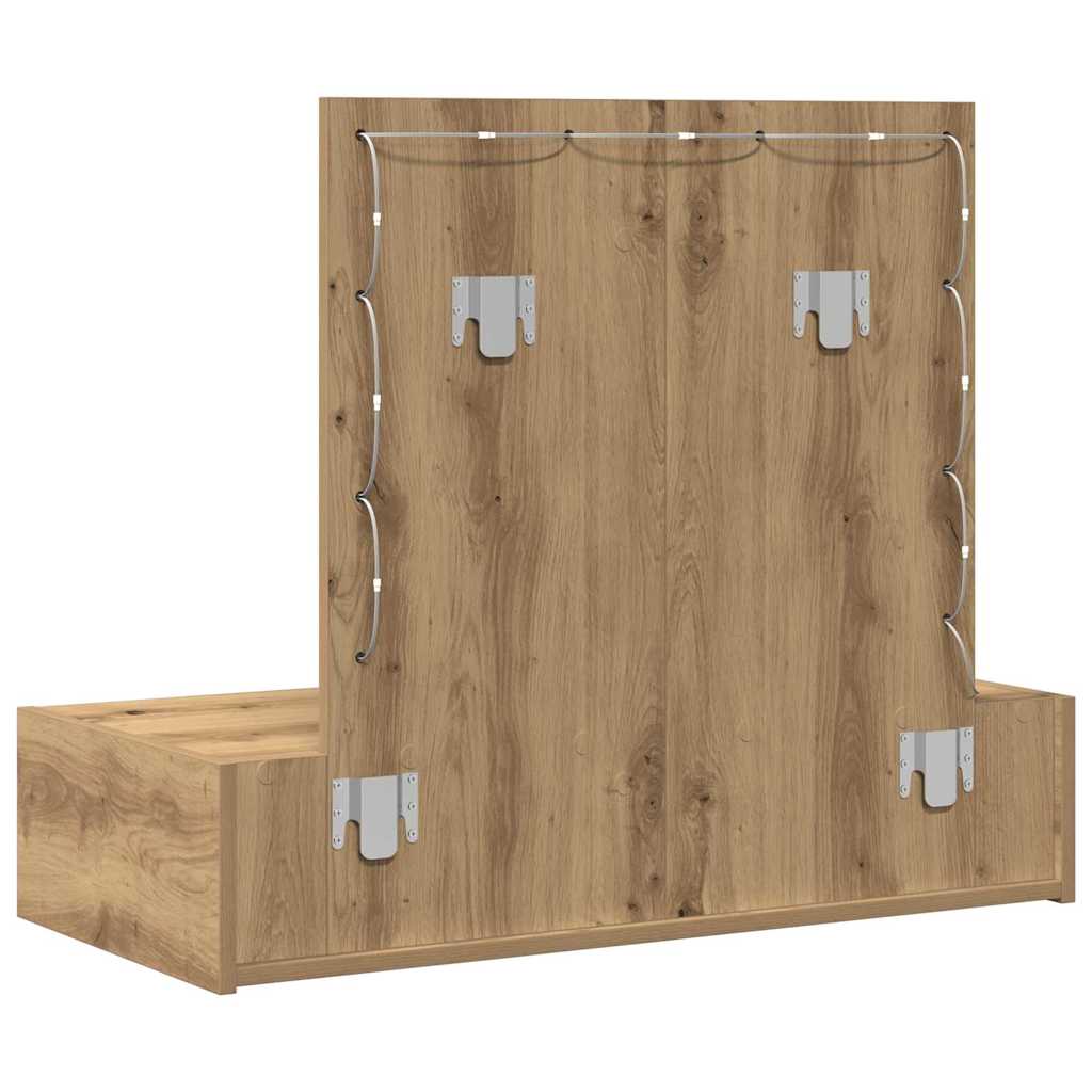 vidaXL Dressing Table Brown 83 x 40 x 70 cm Engineered Wood