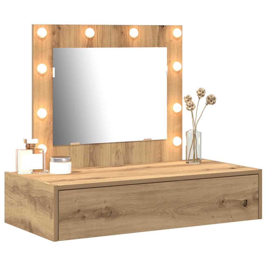 vidaXL Dressing Table Brown 83 x 40 x 70 cm Engineered Wood