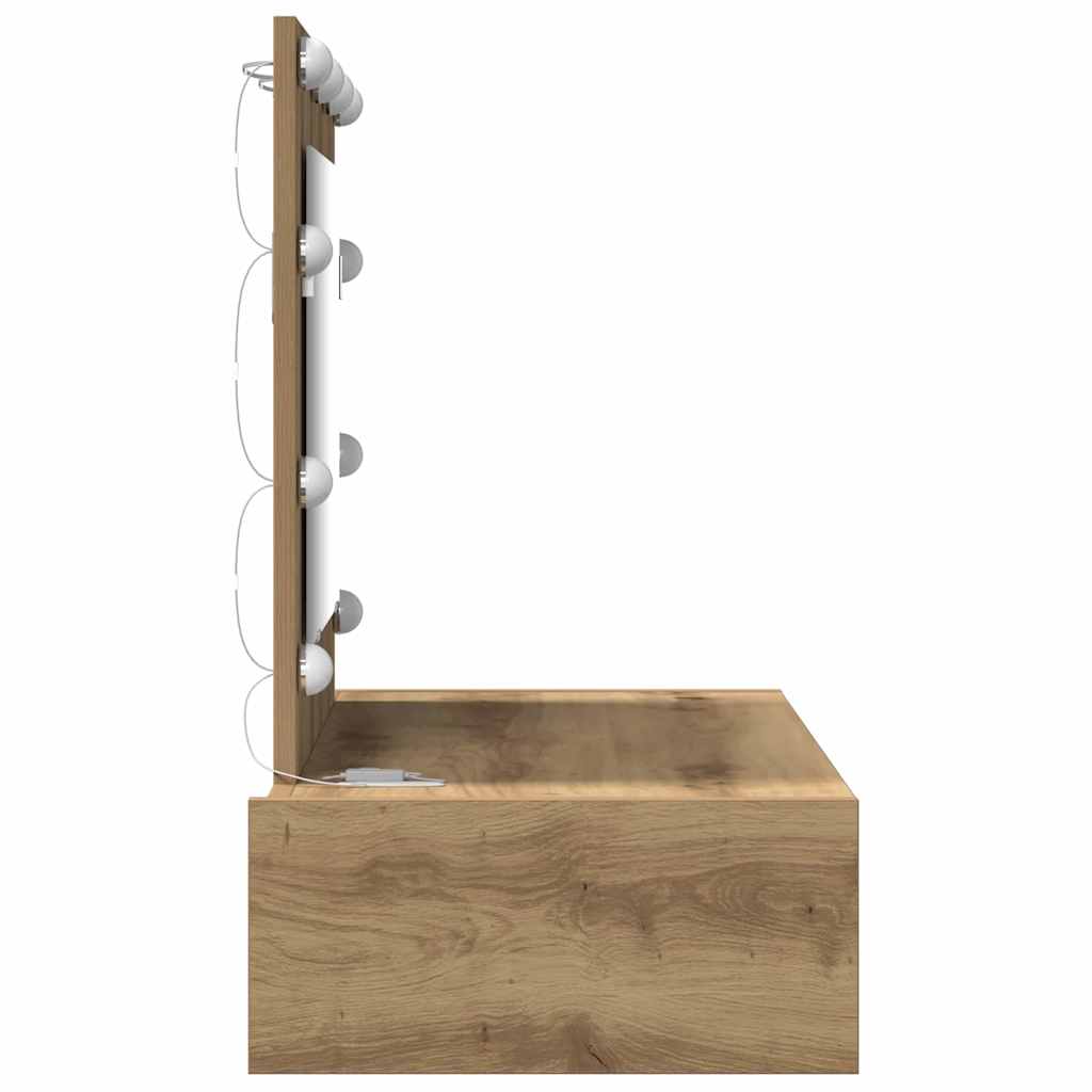 vidaXL Dressing Table Brown 83 x 40 x 70 cm Engineered Wood