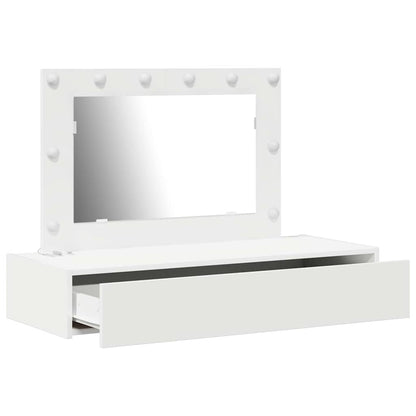 vidaXL Dressing Table White 100 x 40 x 70 cm Engineered Wood