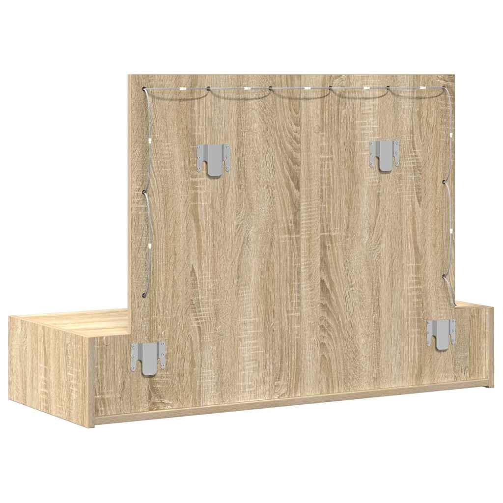 vidaXL Dressing Table Brown 100 x 40 x 70 cm Engineered Wood