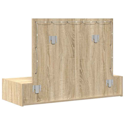 vidaXL Dressing Table Brown 100 x 40 x 70 cm Engineered Wood