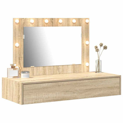 vidaXL Dressing Table Brown 100 x 40 x 70 cm Engineered Wood