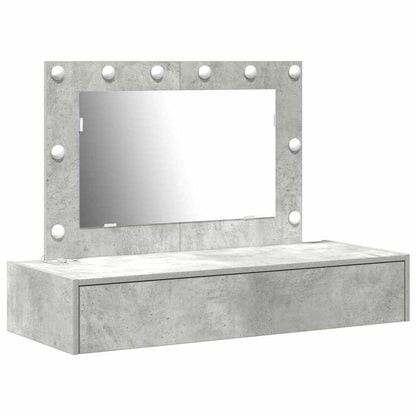 vidaXL Dressing Table Grey 100 x 40 x 70 cm Engineered Wood