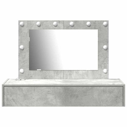 vidaXL Dressing Table Grey 100 x 40 x 70 cm Engineered Wood