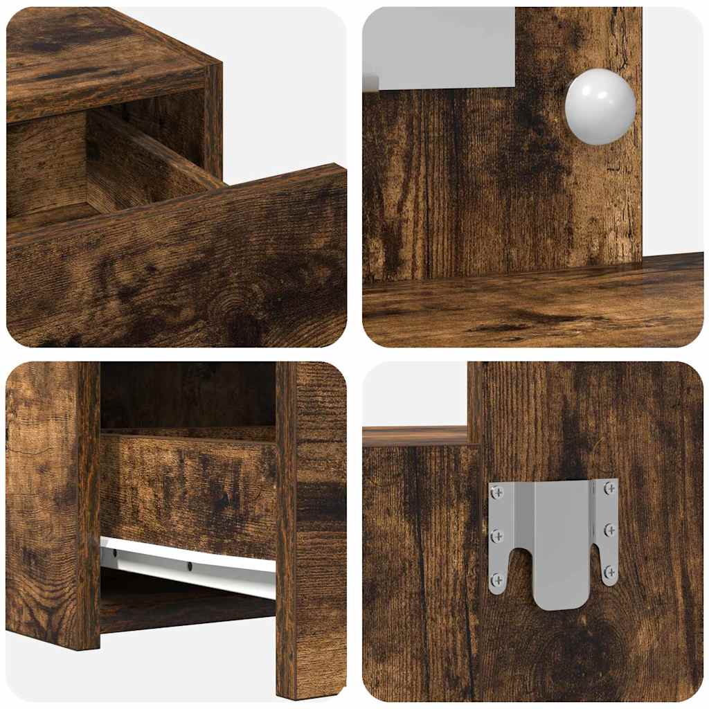 vidaXL Dressing Table Brown 100 x 40 x 70 cm Engineered Wood
