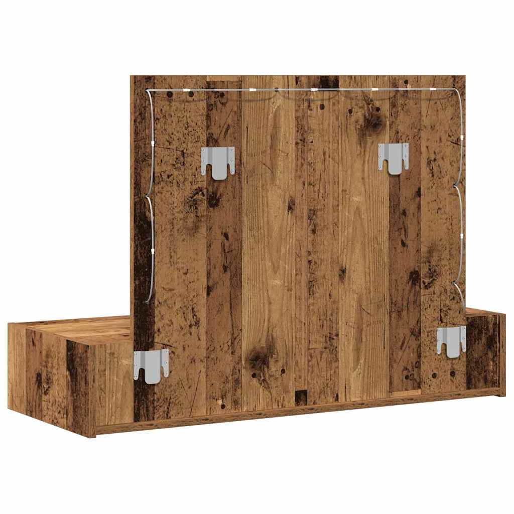 vidaXL Dressing Table Brown 100 x 40 x 70 cm Engineered Wood