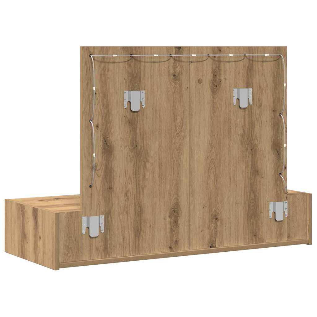 vidaXL Dressing Table Brown 100 x 40 x 70 cm Engineered Wood